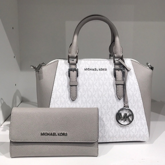 Michael Kors Handbags - 2pc Michael Kors Ciara satchel trifold wallet set